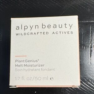 ALPYN beauty plant genius melt moisturiser- new